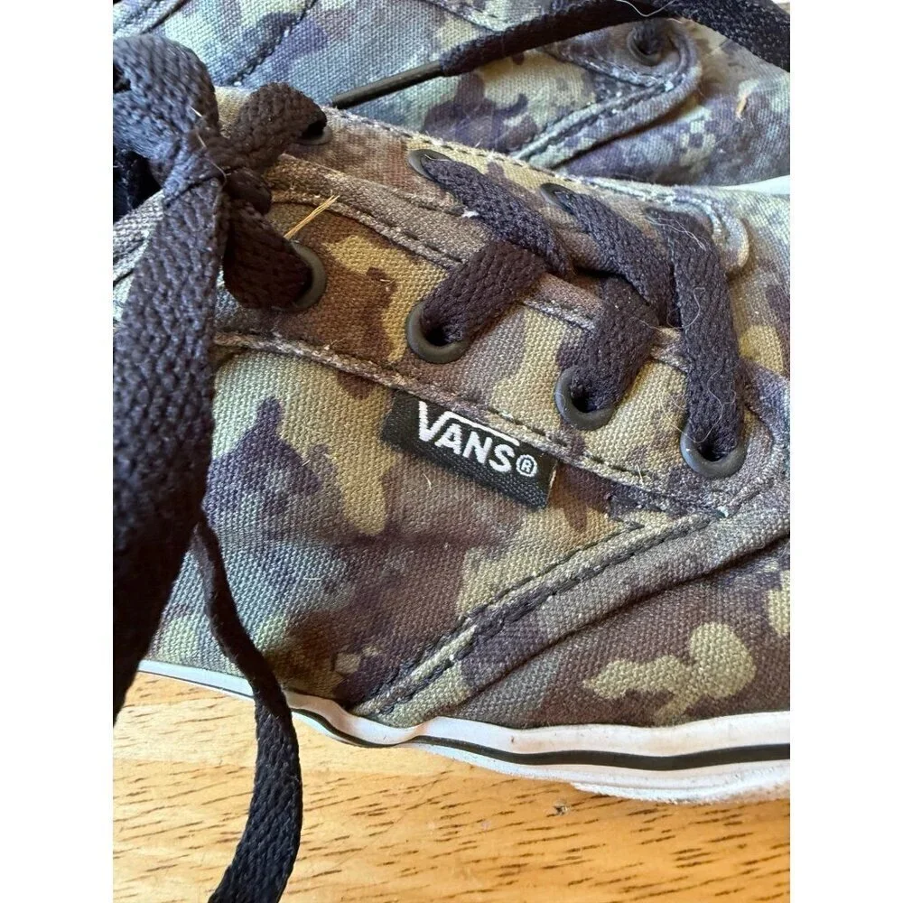 VANS youth size 4 camo sneakers